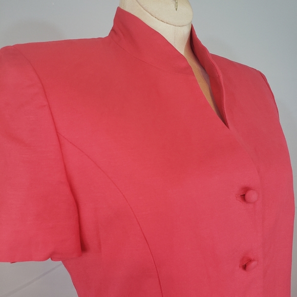 Jessica Howard two piece coral dress suit size 6P - Picture 6 of 16